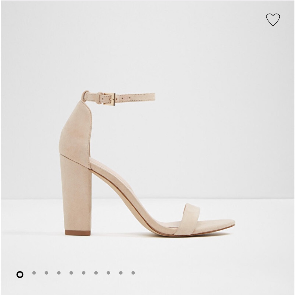 Aldo Suede Open Toe Heels
